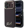  iPhone 18 Pro Max / 17 Pro Max bordó Karl Lagerfeld Saffiano Small Script Metal Logo MagSafe tok thumbnail