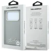  iPhone 18 Pro Max / 17 Pro Max bézs Karl Lagerfeld Saffiano Small Script Metal Logo MagSafe tok thumbnail