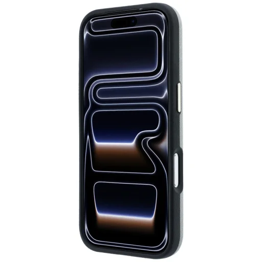  iPhone 18 Pro Max / 17 Pro Max bézs Karl Lagerfeld Saffiano Small Script Metal Logo MagSafe tok - 5