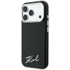  Apple iPhone 18 Pro Max / 17 Pro Max fekete Karl Lagerfeld Saffiano Small Script Metal MagSafe tok thumbnail
