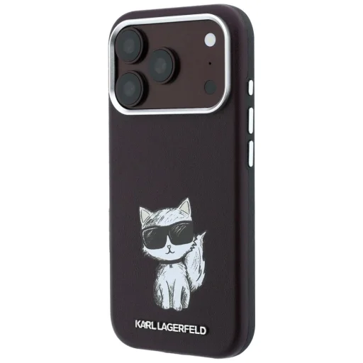 iPhone 18 Pro / 17 Pro bordové puzdro Karl Lagerfeld Smooth Choupette Sketch MagSafe - 7