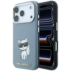 Apple iPhone 18 Pro / 17 Pro svetlomodré puzdro Karl Lagerfeld Smooth Choupette Sketch MagSafe
