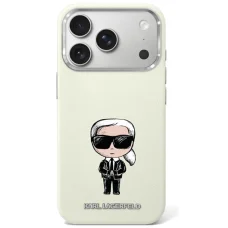 iPhone 18 Pro / 17 Pro béžový kryt Karl Lagerfeld Smooth Ikonik Sketch MagSafe