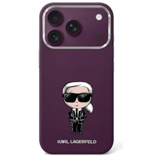 iPhone 18 Pro / 17 Pro bordové puzdro Karl Lagerfeld Smooth Ikonik Sketch MagSafe