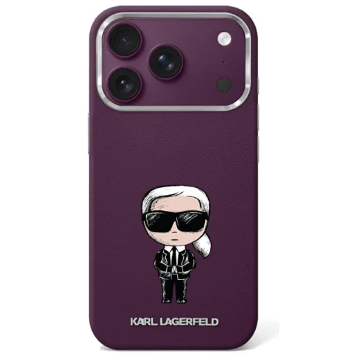 iPhone 18 Pro / 17 Pro bordové puzdro Karl Lagerfeld Smooth Ikonik Sketch MagSafe - 1