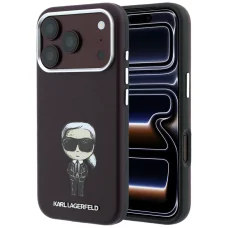  Apple iPhone 18 Pro Max / 17 Pro Max bordó Karl Lagerfeld Smooth Ikonik Sketch MagSafe tok