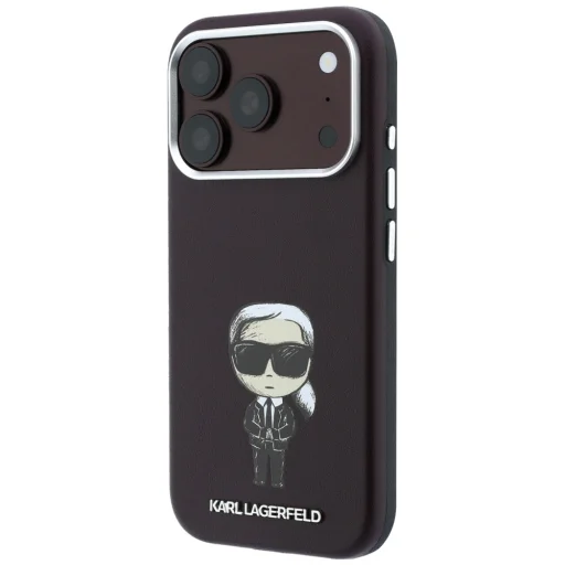  Apple iPhone 18 Pro Max / 17 Pro Max bordó Karl Lagerfeld Smooth Ikonik Sketch MagSafe tok - 2