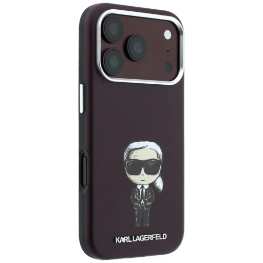  Apple iPhone 18 Pro Max / 17 Pro Max bordó Karl Lagerfeld Smooth Ikonik Sketch MagSafe tok - 4