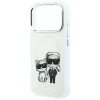  Apple iPhone 18 Pro Max / 17 Pro Max bézs Karl Lagerfeld Smooth Karl & Choupette Bodies Sketch MagSafe keménytok thumbnail