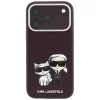iPhone 18 Pro / 17 Pro bordový Karl Lagerfeld Smooth Karl & Choupette Bodies Sketch MagSafe pevný kryt thumbnail