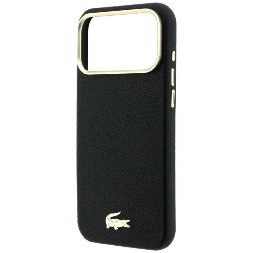  Apple iPhone 18 Pro Max / 17 Pro Max fekete Lacoste Champs Elysees Embossed MagSafe hátlap tok - 6