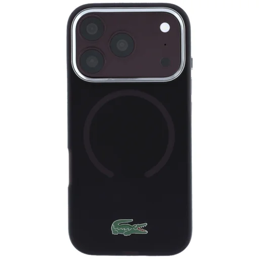  Apple iPhone 18 Pro Max / 17 Pro Max bordó Lacoste IML Frosted Laquer Logo MagSafe tok - 3