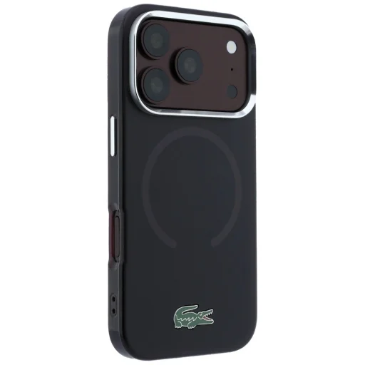  Apple iPhone 18 Pro Max / 17 Pro Max bordó Lacoste IML Frosted Laquer Logo MagSafe tok - 4