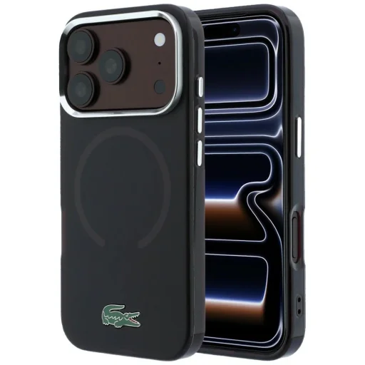  Apple iPhone 18 Pro Max / 17 Pro Max bordó Lacoste IML Frosted Laquer Logo MagSafe tok - 1