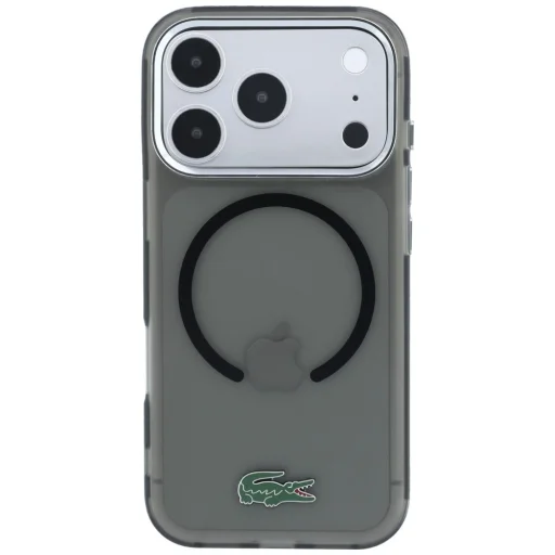  Apple iPhone 18 Pro Max / 17 Pro Max fekete Lacoste IML Frosted Laquer Logo MagSafe tok - 3