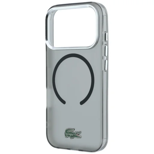  Apple iPhone 18 Pro Max / 17 Pro Max fekete Lacoste IML Frosted Laquer Logo MagSafe tok - 6
