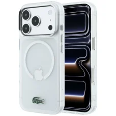 Lacoste IML Frosted Laquer Logo MagSafe tok iPhone 18 Pro Max / 17 Pro Max készülékhez, átlátszó