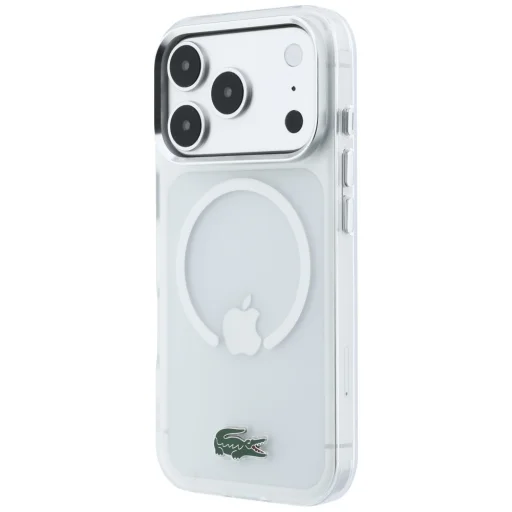  Apple iPhone 18 Pro Max / 17 Pro Max átlátszó Lacoste IML Frosted Lacquer Logo MagSafe tok - 2