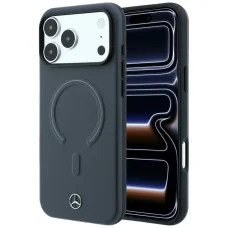 Mercedes-Benz Leather 3D MagSafe tok iPhone 18 Pro Max / 17 Pro Max készülékhez, antracit