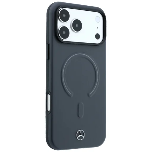  iPhone 18 Pro Max / 17 Pro Max Antracit Mercedes-Benz Leather 3D MagSafe tok - 4