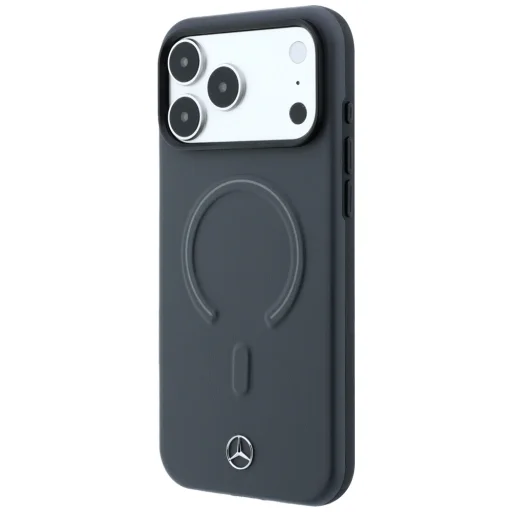  iPhone 18 Pro Max / 17 Pro Max Antracit Mercedes-Benz Leather 3D MagSafe tok - 2