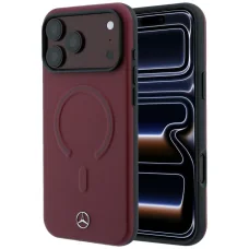 iPhone 18 Pro Max / 17 Pro Max bordové Mercedes Leather 3D MagSafe puzdro