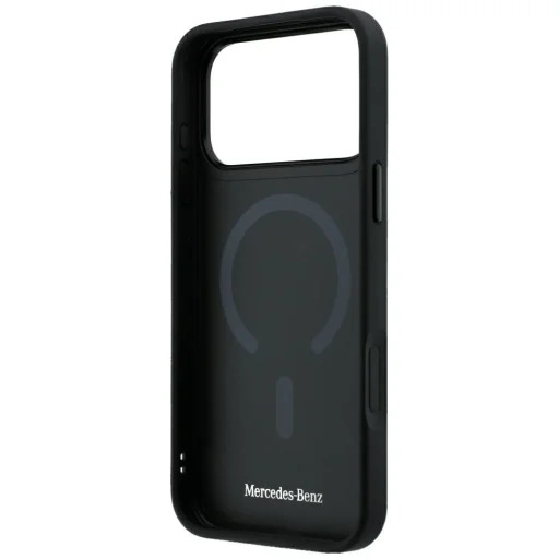 iPhone 18 Pro / 17 Pro čierne puzdro Mercedes-Benz Leather 3D MagSafe - 7