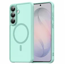 Samsung Galaxy S26 FE mätovo zelené puzdro Techsuit HaloFrost II MagSafe