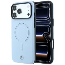 Apple iPhone 18 Pro Max / 17 Pro Max modré Mercedes Leather 3D MagSafe puzdro