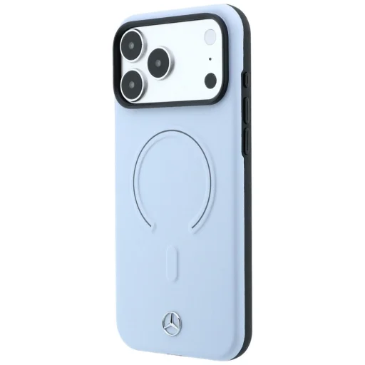 Apple iPhone 18 Pro Max / 17 Pro Max modré Mercedes Leather 3D MagSafe puzdro - 2