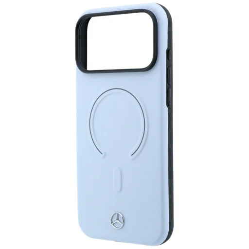 Apple iPhone 18 Pro Max / 17 Pro Max modré Mercedes Leather 3D MagSafe puzdro - 6