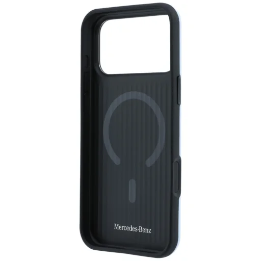 Apple iPhone 18 Pro Max / 17 Pro Max modré Mercedes Leather 3D MagSafe puzdro - 7