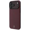 Apple iPhone 18 Pro Max / 17 Pro Max bordové kožené puzdro Mercedes Leather Semi Wrap Iconic Line MagSafe thumbnail
