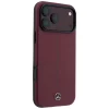 Apple iPhone 18 Pro Max / 17 Pro Max bordové kožené puzdro Mercedes Leather Semi Wrap Iconic Line MagSafe thumbnail