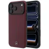 Apple iPhone 18 Pro Max / 17 Pro Max bordové kožené puzdro Mercedes Leather Semi Wrap Iconic Line MagSafe thumbnail