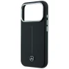 iPhone 18 Pro Max / 17 Pro Max čierny Mercedes Leather Semi Wrap with Iconic Line MagSafe kryt thumbnail