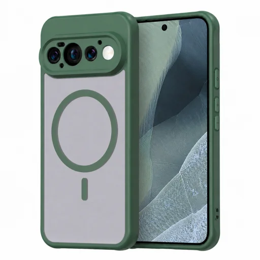 Zelené puzdro Techsuit HaloFrost II MagSafe pre Google Pixel 11 Pro - 1