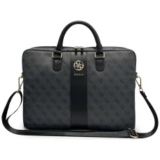 Guess 4G Round 4G & Classic Logos Stripe 16” taška na notebook, čierna