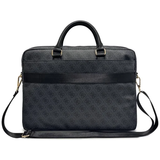Guess 4G Round 4G & Classic Logos Stripe 16” taška na notebook, čierna - 2