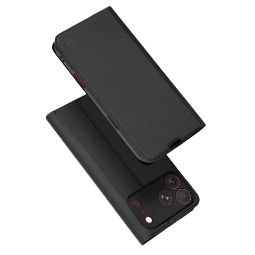 Čierne puzdro Techsuit Magskin Book pre iPhone 18 Pro Max - 1