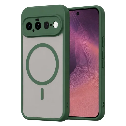 Zelené puzdro Techsuit HaloFrost II MagSafe pre Google Pixel 11 - 1