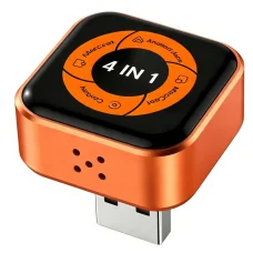 Bezdrôtový adaptér Carlinkit Mini Ultra6 pre CarPlay a Android Auto, čierno-oranžový