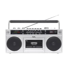 SAL RRTBRONX sztereó kazettás rádiós magnó, Bluetooth, USB, microSD, MP3, multi-felvétel és archiválás, 3-sávos rádió