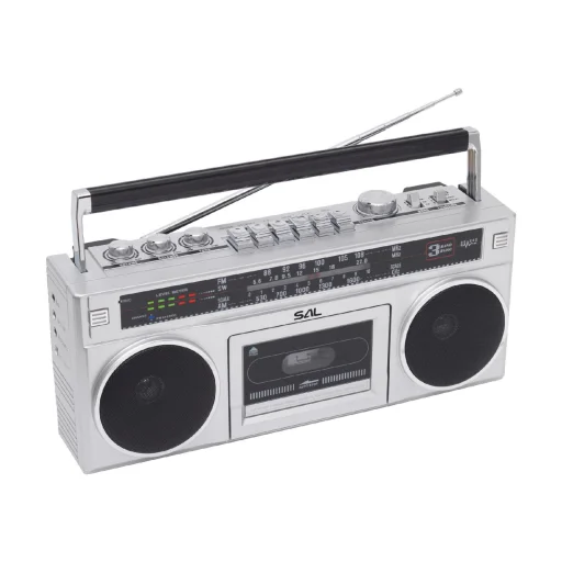 SAL RRTBRONX stereofónny kazetový rádiomagnetofón, Bluetooth, USB, microSD, MP3, multi-nahrávanie a archivácia, 3-pásmové rádio - 2