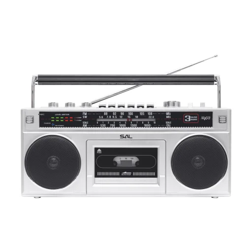 SAL RRTBRONX stereofónny kazetový rádiomagnetofón, Bluetooth, USB, microSD, MP3, multi-nahrávanie a archivácia, 3-pásmové rádio - 1