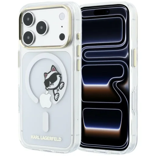  Apple iPhone 18 Pro / 17 Pro Karl Lagerfeld Peekaboo MagSafe átlátszó tok - 1