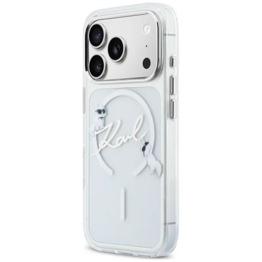 iPhone 18 Pro Max / 17 Pro Max Karl Lagerfeld Script logo MagSafe priehľadný kryt - 2