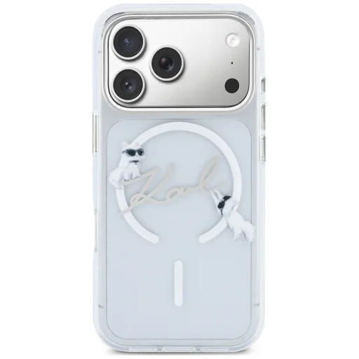 iPhone 18 Pro Max / 17 Pro Max Karl Lagerfeld Script logo MagSafe priehľadný kryt - 3