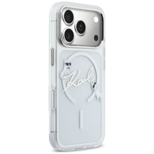 iPhone 18 Pro Max / 17 Pro Max Karl Lagerfeld Script logo MagSafe priehľadný kryt - 4