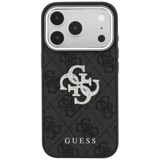 Apple iPhone 18 Pro Max / iPhone 17 Pro Max čierne puzdro Guess 4G & Big Strass Logo - 3